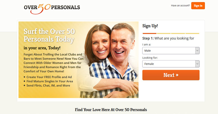 singles dating sites for over 50
